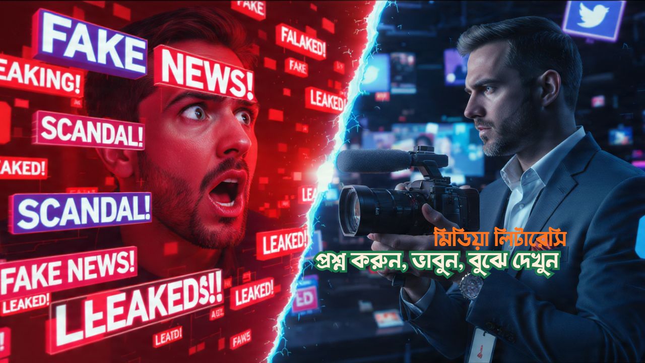 মিডিয়া লিটারেসি: প্রশ্ন করুন, ভাবুন, বুঝে দেখুন